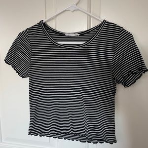 striped cropped top